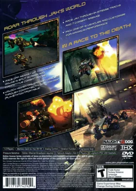 Jak X - Combat Racing box cover back